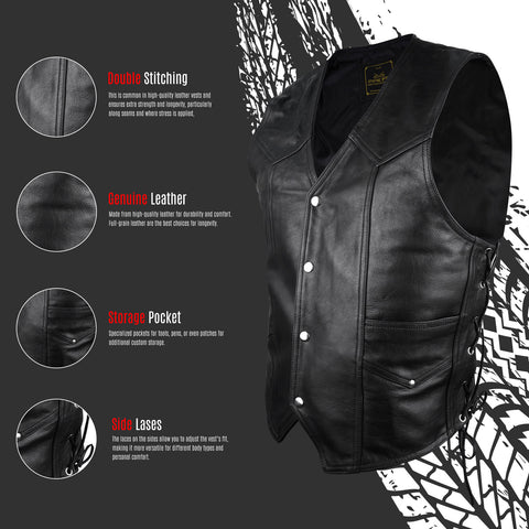 Premium Leather Vest | PPEFIT