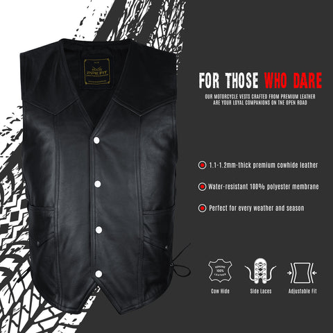 Premium Leather Vest | PPEFIT