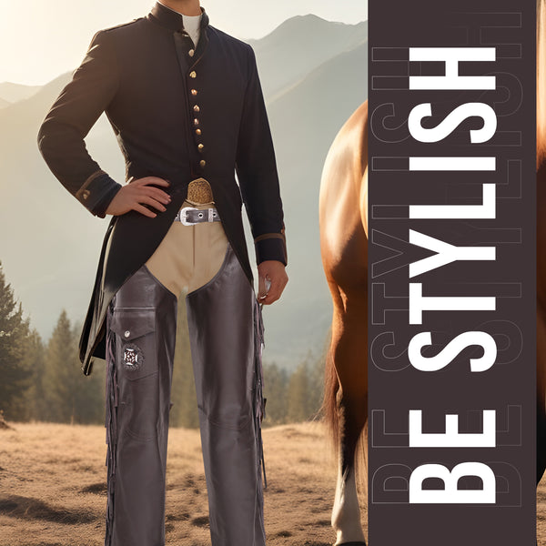 Fentes En Cuir Sur Mesure Pour équitation – R Bar K, Neuves, Fabriquées Aux USA