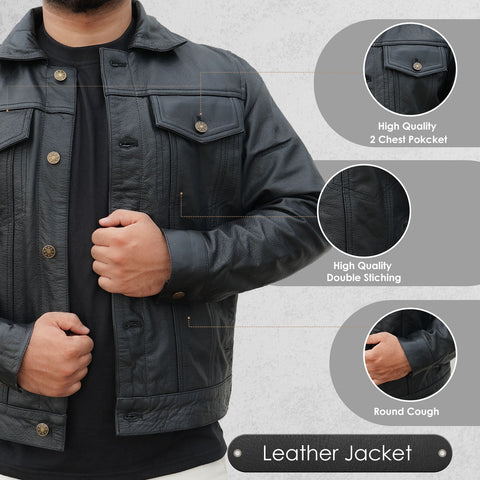Premium Biker Jacket – Black | PPEFIT