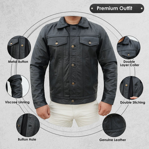 Premium Biker Jacket – Black | PPEFIT
