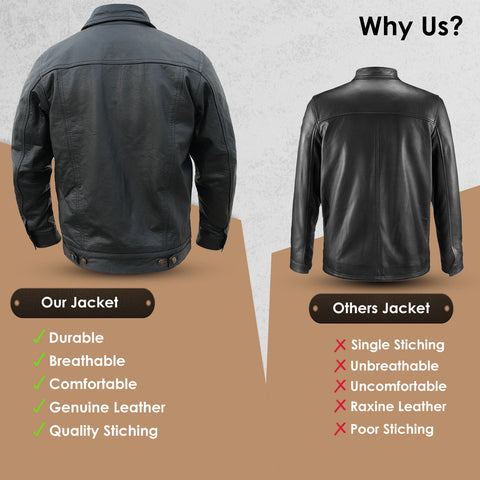 Premium Biker Jacket – Black | PPEFIT