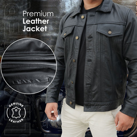 Premium Biker Jacket – Black | PPEFIT